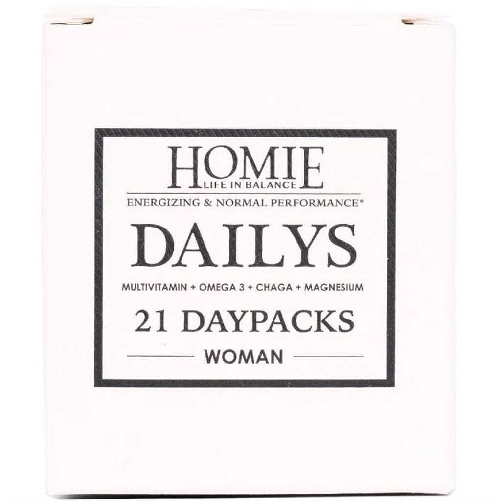 Homie Dailys Vitamintillskott Kvinna 21 daypacks