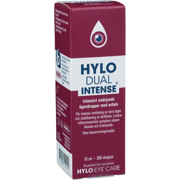 Hylo Hylo Dual Intense Smörjande Ögondroppar 10 ml