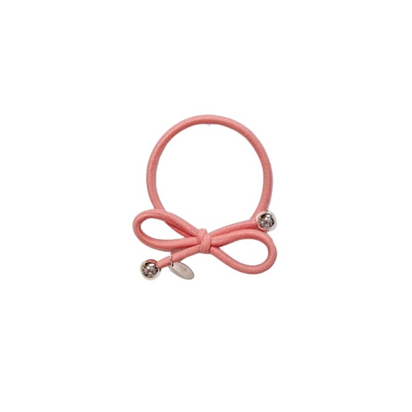 IA BON Hair Tie Gold Bead Dusty Rose 1 st