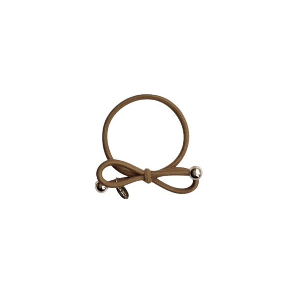 IA BON Hair Tie Gold Bead Light Brown 1 st