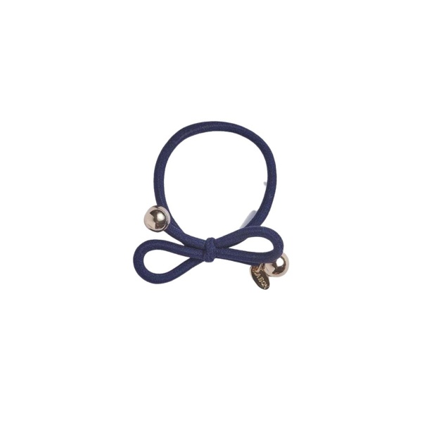IA BON Hair Tie Gold Bead Navy 1 st