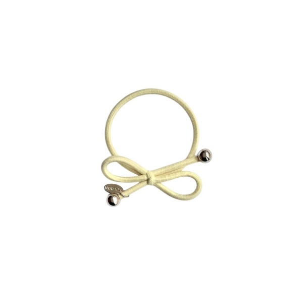 IA BON Hair Tie Gold Bead Pale Yellow 1 st