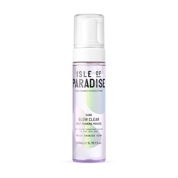 ISLE OF PARADISE Dark Glow Clear Self Tanning Mousse 200 ml