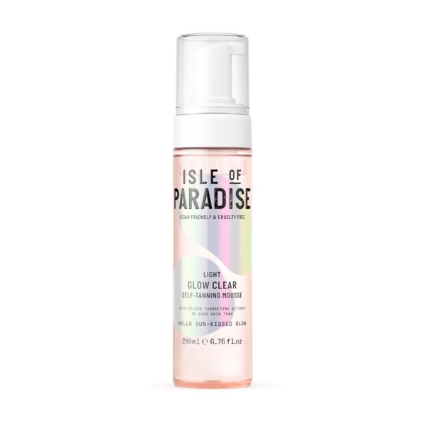 ISLE OF PARADISE Light Glow Clear Self Tanning Mousse 200 ml