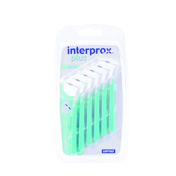 Interprox Vinkel Plus Micro Mellanrumsborste Grön 0,66 mm 6 st