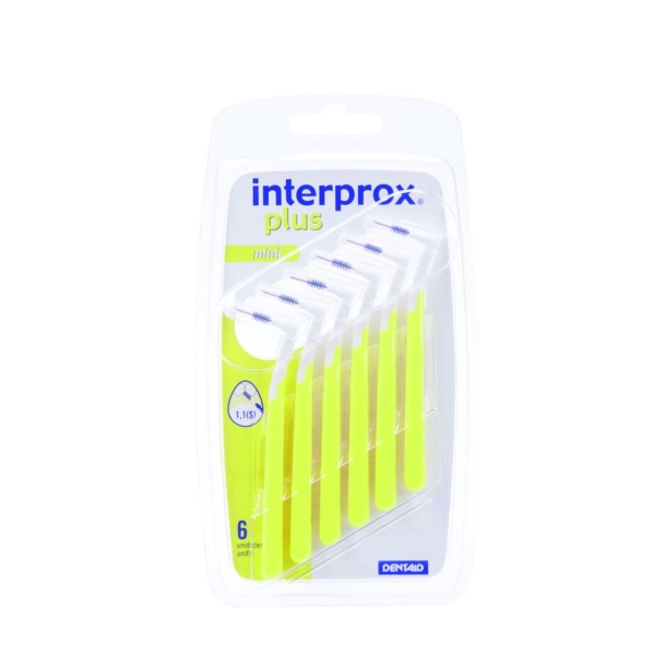 Interprox Vinkel Plus Mini Mellanrumsborste Gul 0,7 mm 6 st