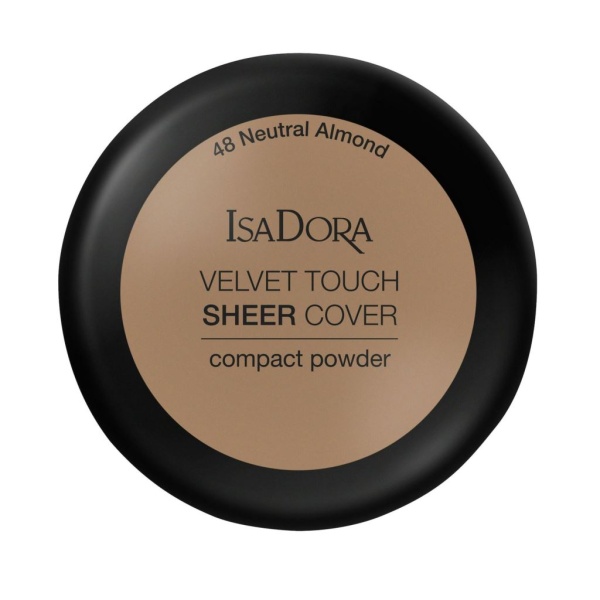 IsaDora Velvet Touch Sheer Cover Compact Powder 48 Neutral Almond