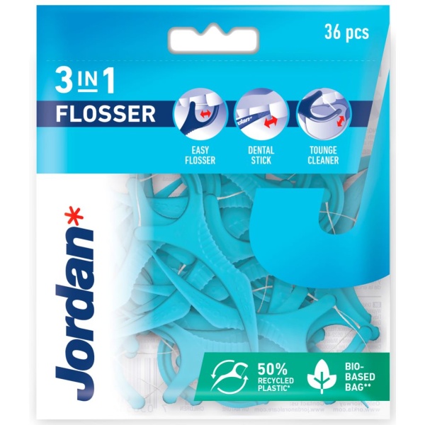Jordan Tandtråd 3-in-1 flosser 36 st
