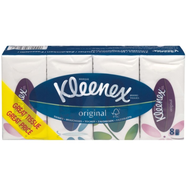 Kleenex Näsdukar original 8-pack 72 st