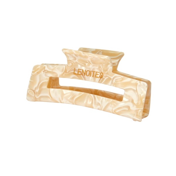 LENOITES Premium Eco-Friendly Hair Claw Champagne Pearl 1 st