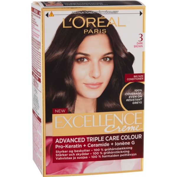 L'Oréal Excellence 3 Darkest Brown