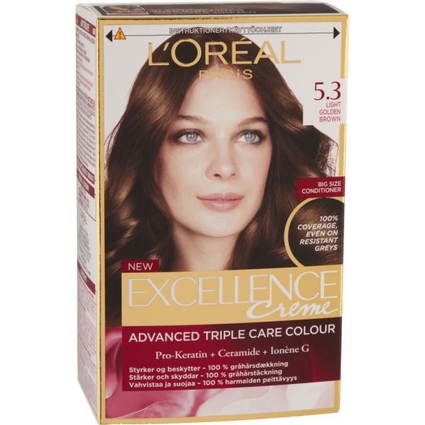 L'Oréal Excellence 5.3 Golden Light Brown