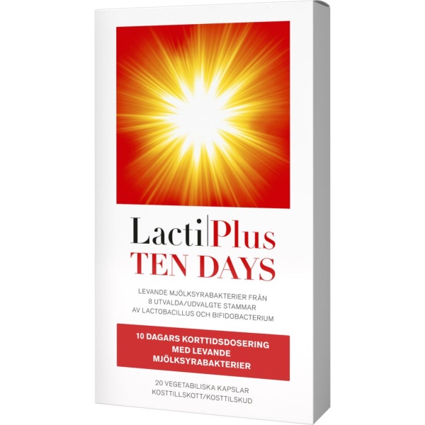 LactiPlus Ten Days Mjölksyrabakterier 20 st