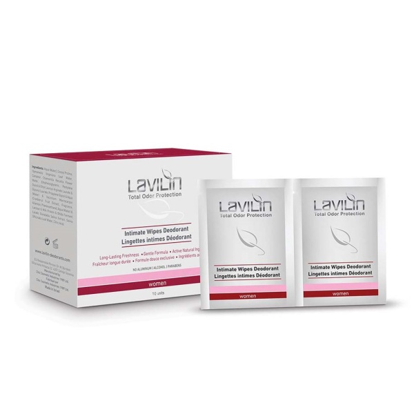 Lavilin Intimate Deodorant Wipes Probiotic 10 st