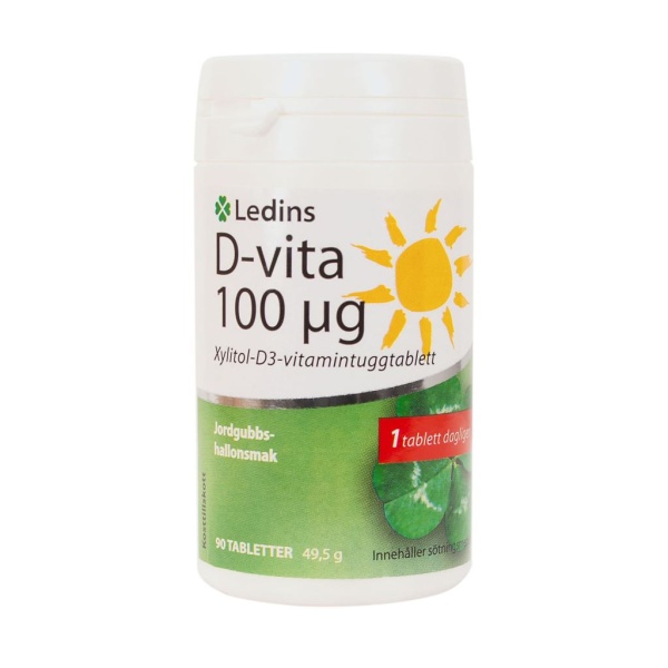 Ledins D-vitamin 100µg 90 tuggtabletter