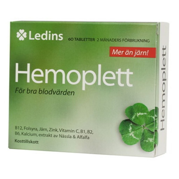 Ledins Hemoplett 60 tabletter