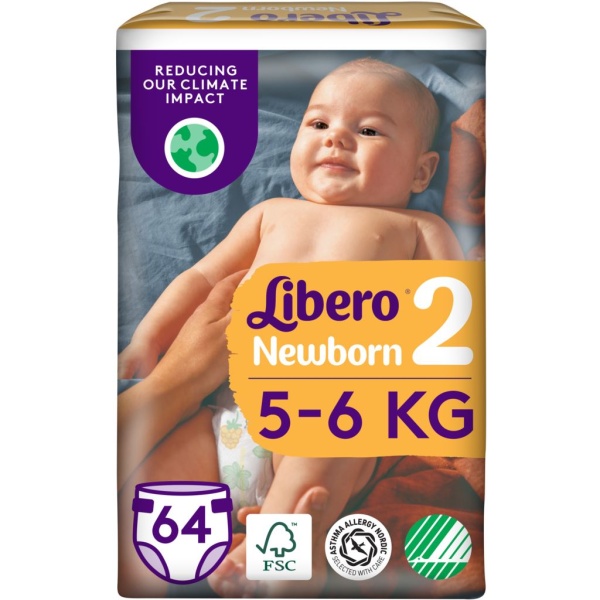 Libero Newborn 2 (5–6 kg) 64 st