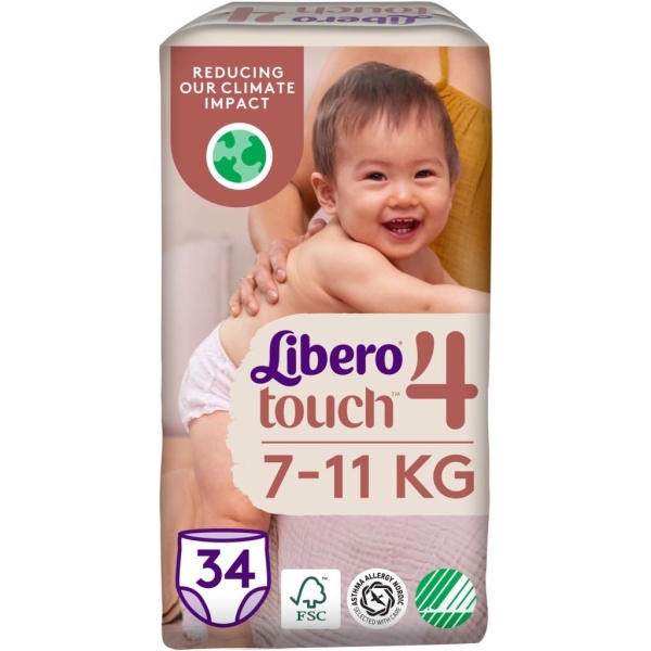 Libero Touch 4 Byxblöjor (7-11 kg) 34 st