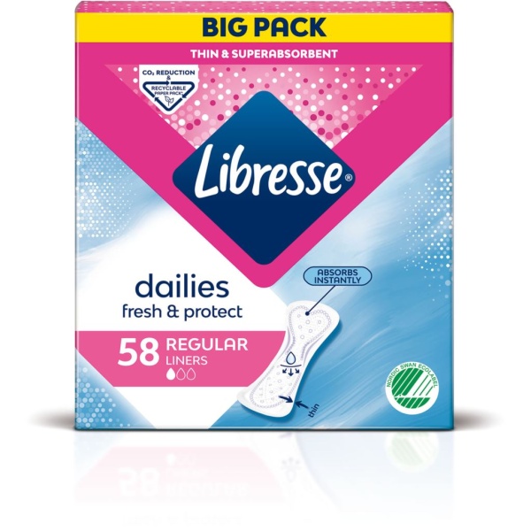 Libresse Dailies Fresh & Protect Regular Trosskydd 58 st