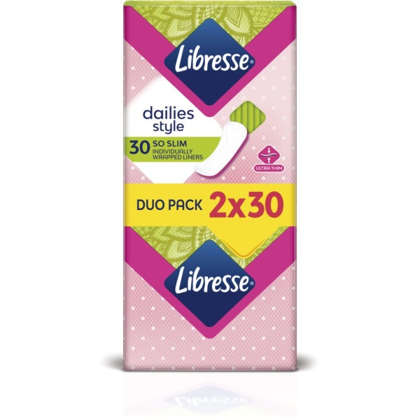 Libresse Dailies Style So Slim Duo Trosskydd 60 st
