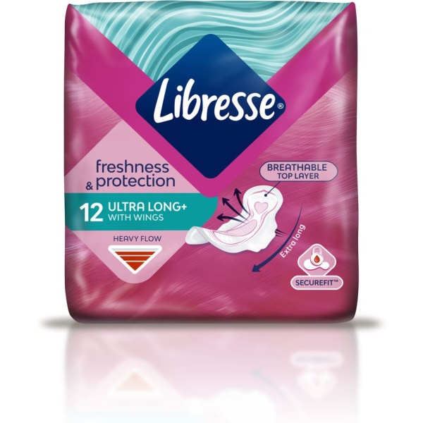 Libresse Freshness & Protection Ultra Long Wing 12 st