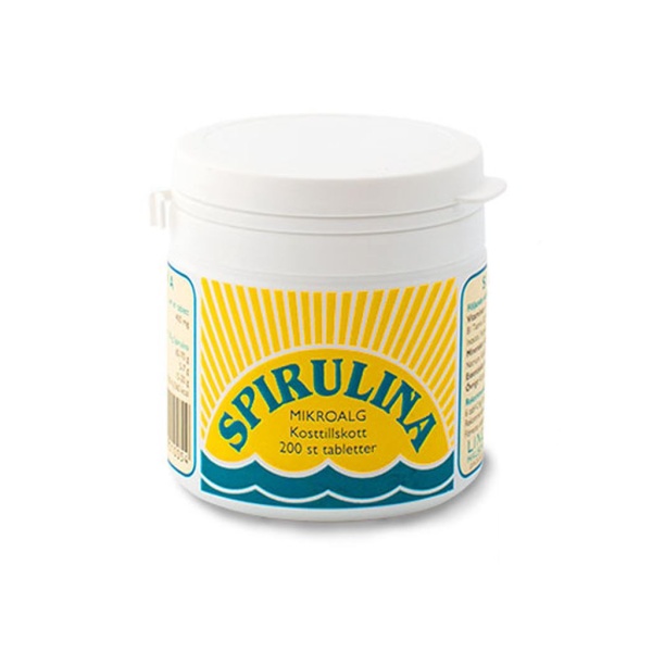 Lindroos Spirulina Mikroalg 200 tabletter