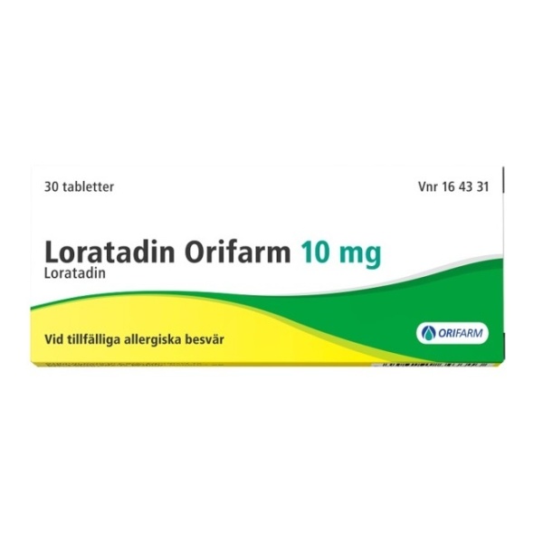 Loratadin Orifarm tablett 10 mg 30 st