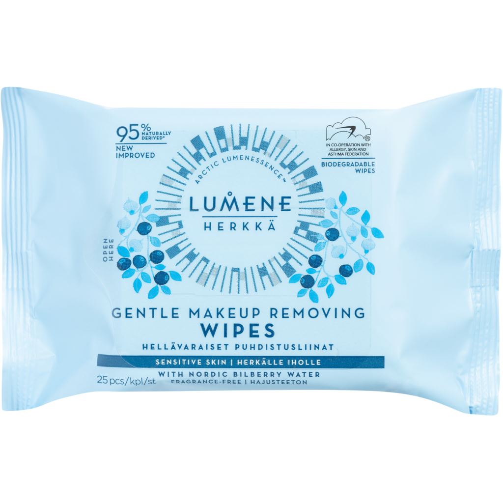 Lumene HERKKÄ Gentle Makeup Removing Wipes 25 st