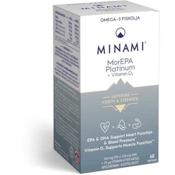 MINAMI MorEPA Platinum D 60 kapslar