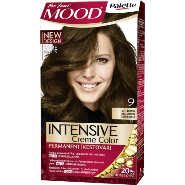 MOOD Palette Intensive Creme Color 9 Mellanbrun