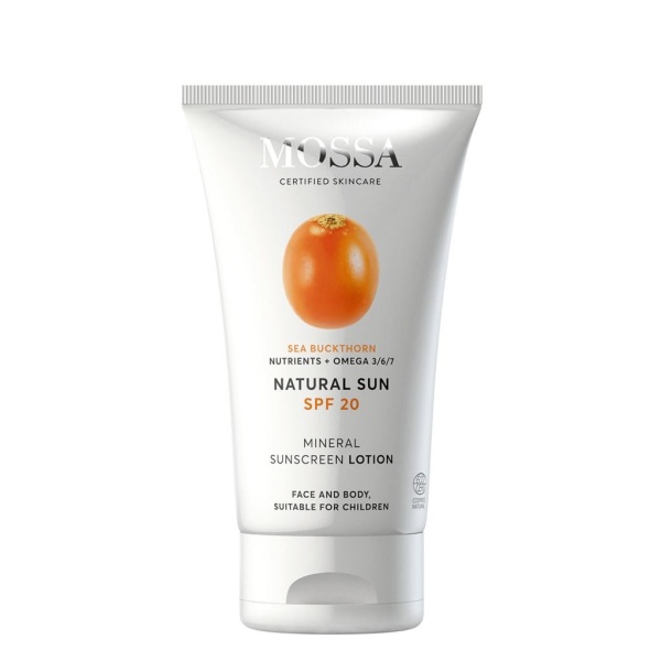 MOSSA Natural Sun SPF20 Mineral Sunscreen Lotion 100 ml