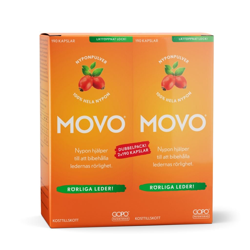 MOVO Nypon 2 x 190 kapslar