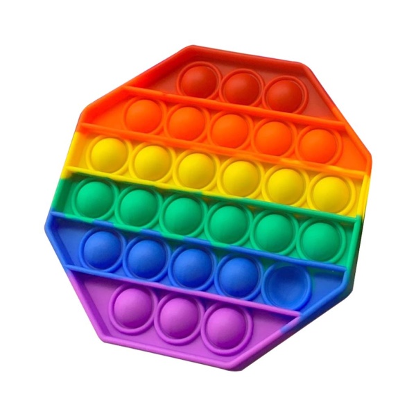 Medinu Fidget Pop Oktagon Regnbåge 1 st