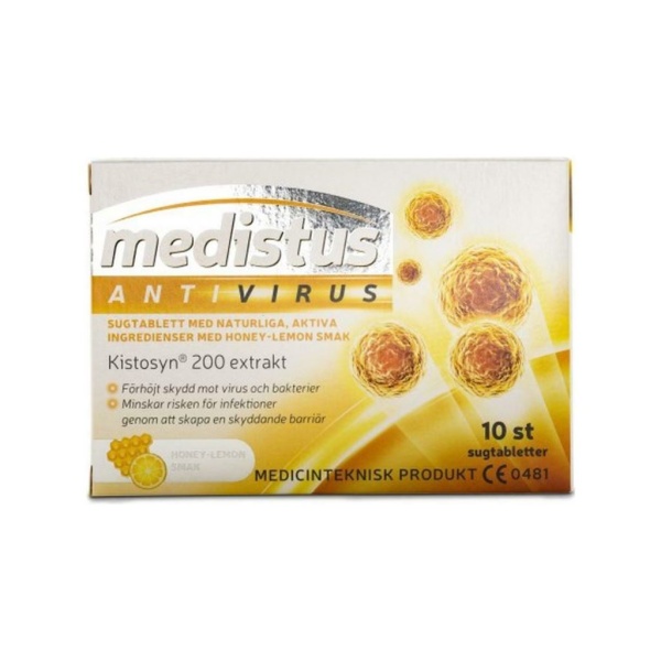 Medistus Antivirus Honey & Lemon 10 sugtabletter