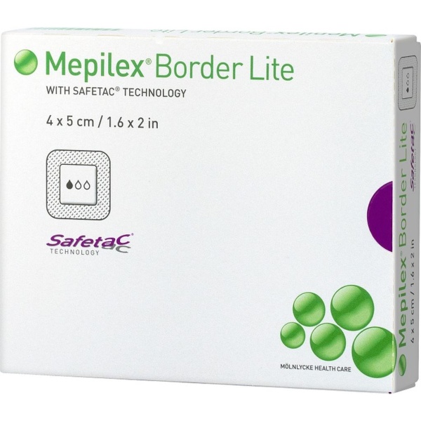 Mepilex border lite tunt allt-i-ett-förband 4cmx5cm