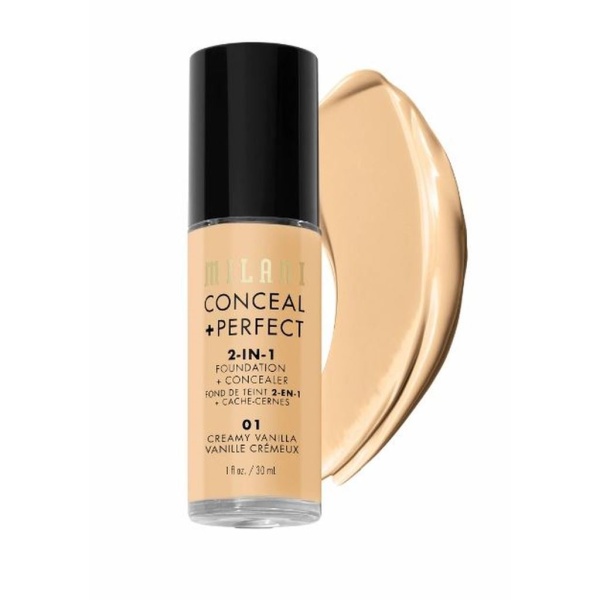 Milani Conceal + Perfect 2-in-1 Foundation & Concealer 01 Creamy Vanilla 30 ml