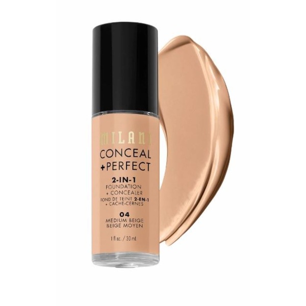 Milani Conceal + Perfect 2-in-1 Foundation & Concealer 04 Medium Beige 30 ml