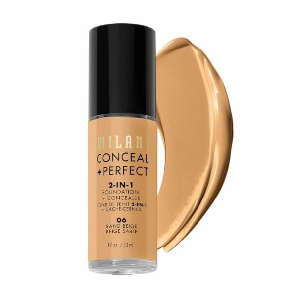 Milani Conceal + Perfect 2-in-1 Foundation & Concealer 06 Sand Beige 30 ml