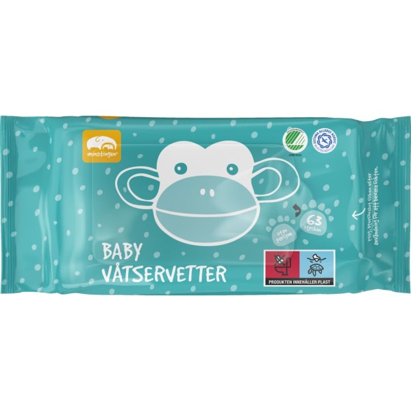 Minstingen Baby Våtservetter 63 st