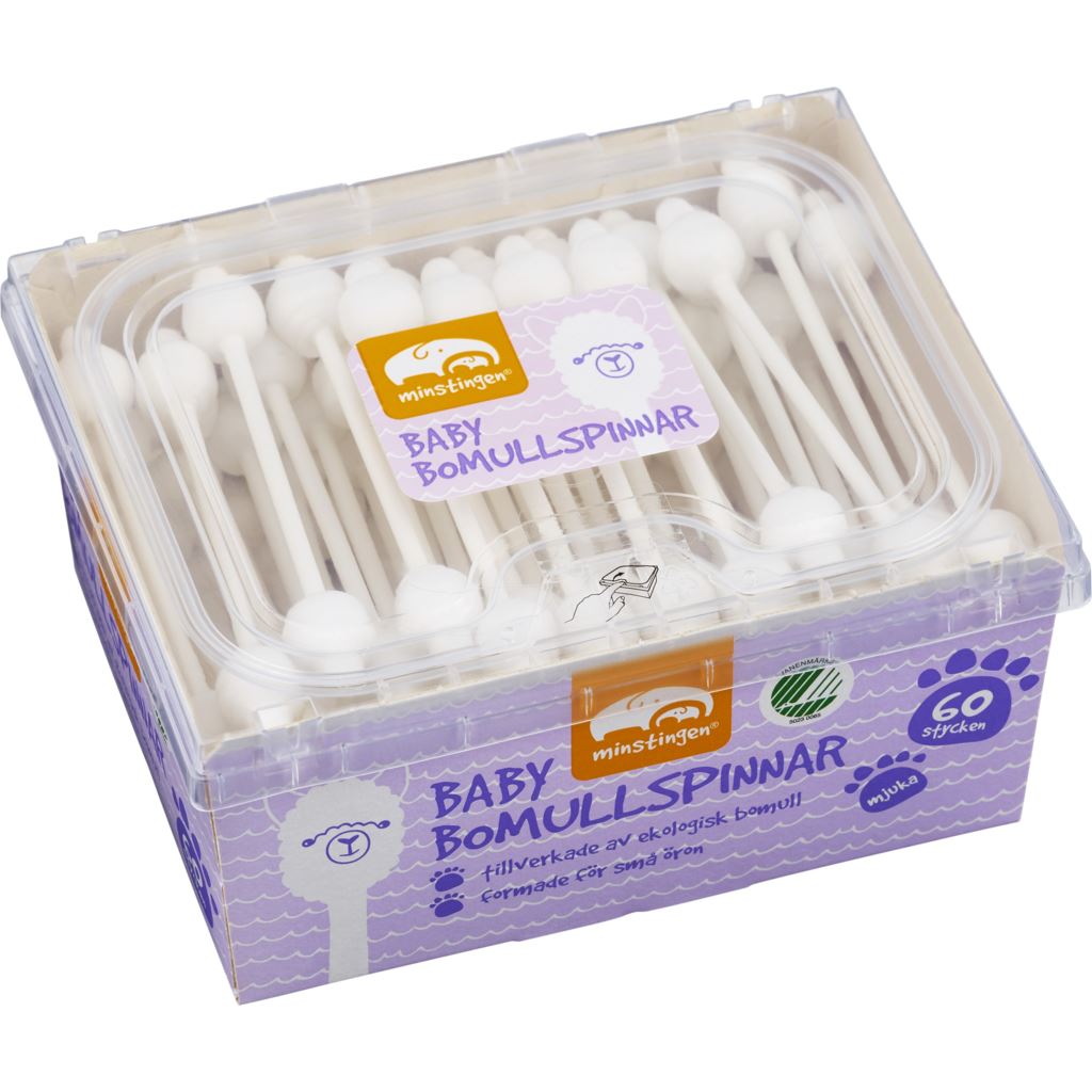 Minstingen Bomullspinnar 60 st
