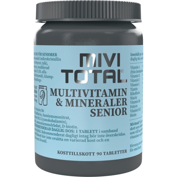 Mivitotal Multivitamin & Mineraler Senior 90 tabletter