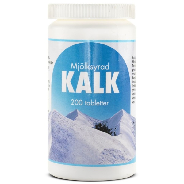 Mjölksyrad Kalk 200 tabletter