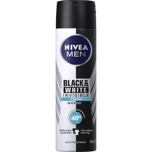 NIVEA MEN Black & White Invisible Fresh Deo-spray 150 ml