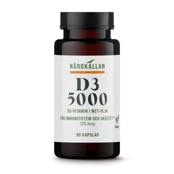 Närokällan D3 5000 Vegan 90 kapslar