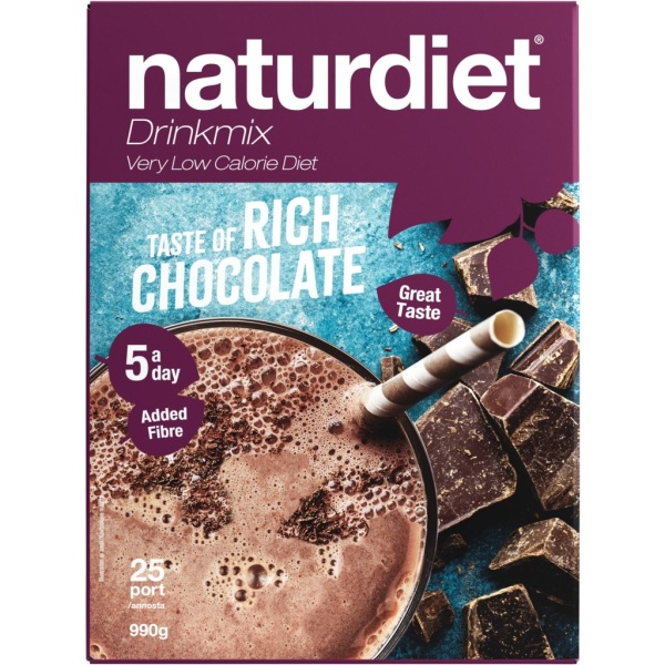 Naturdiet Drinkmix VLCD Rich Chocolate 25 st