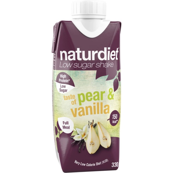 Naturdiet Pear & Vanilla Shake 330 ml