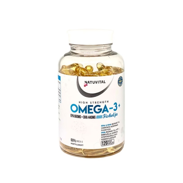 Natuvital Omega-3 kapslar 660+440 mg 120 st