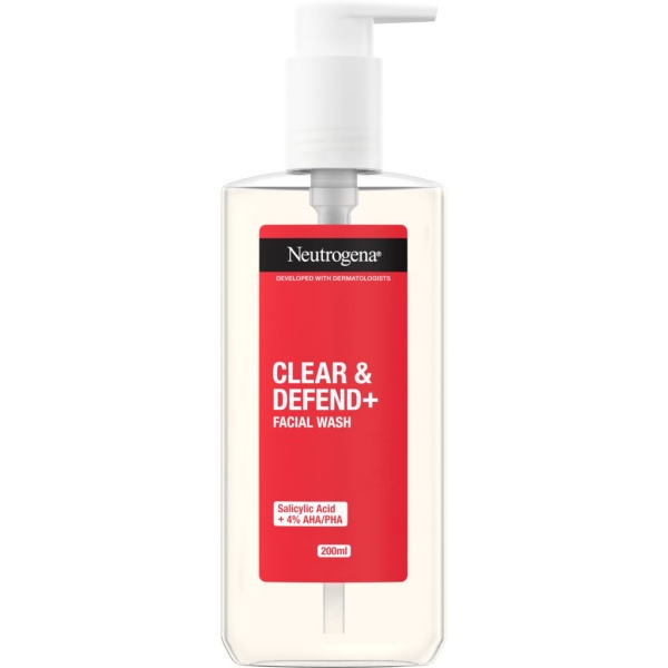 Neutrogena Clear & Defend+ Face Wash 200 ml