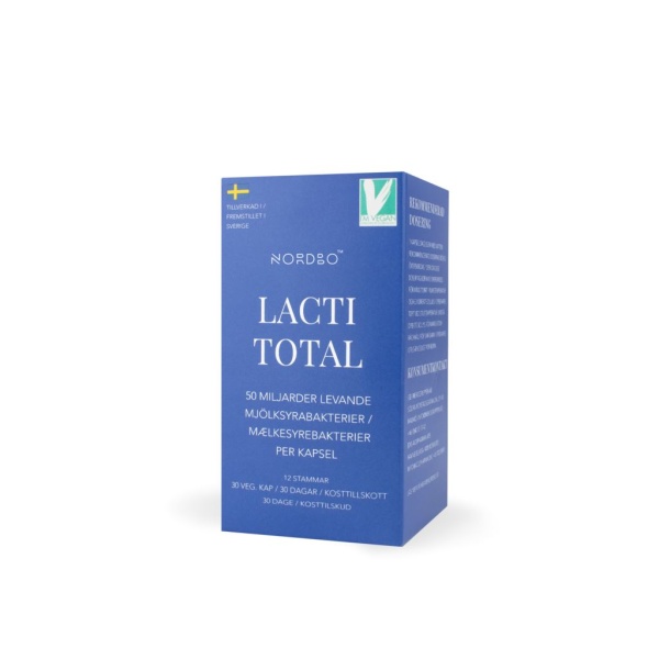 Nordbo LactiTotal Mjölsyrabakterier 30 kapslar