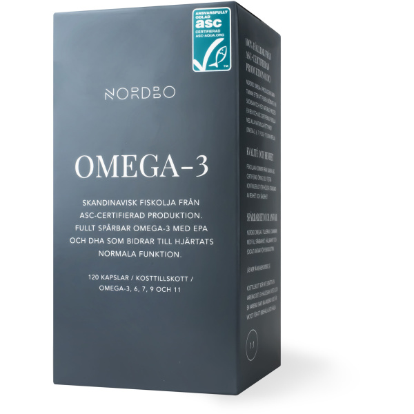 Nordbo Omega-3 ASC 120 kapslar